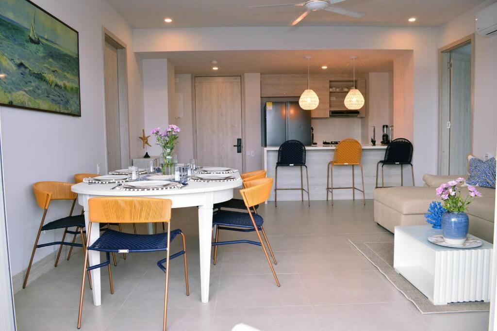 Lujoso Penthouse - Vista Al Mar - Playa Privada Διαμέρισμα Cartagena Εξωτερικό φωτογραφία